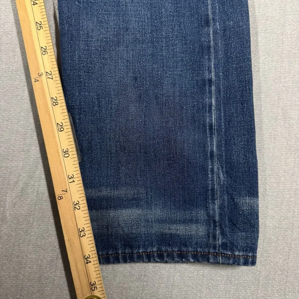 G-Star 3301 TAPERED RL Selvedge Medium Wash Dark Splatter Jeans Size W34 L36